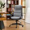 Mid-Century Modern Two-tone color Leatherette Adjustable Swivel High Back Office Chairs